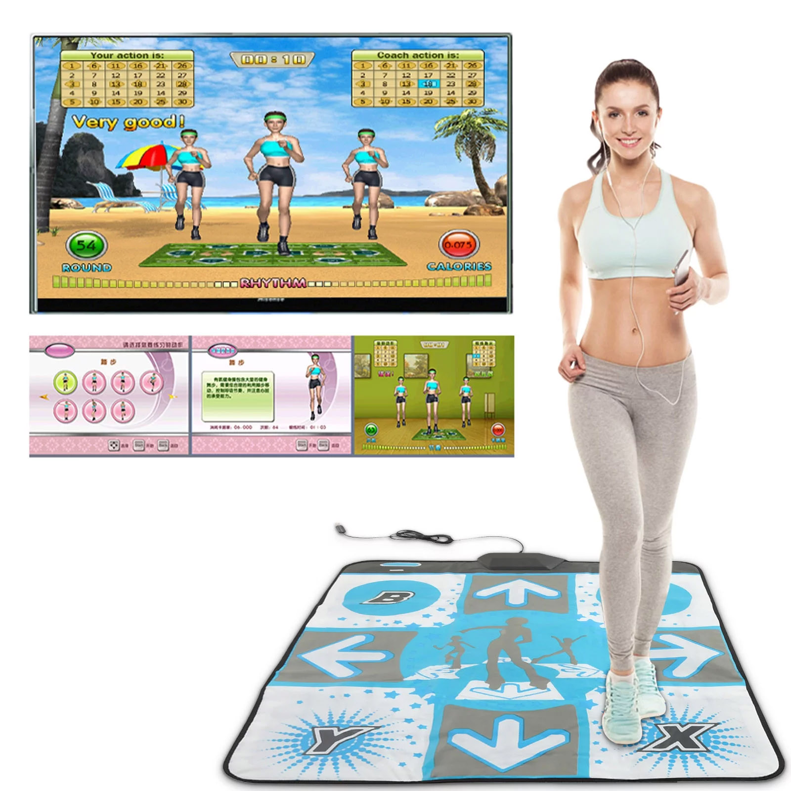 Party Games On Switch - ノンスリップパーティーシングルダンスパッドダンスマットWiiコンソールアクティブライフゲームに対応