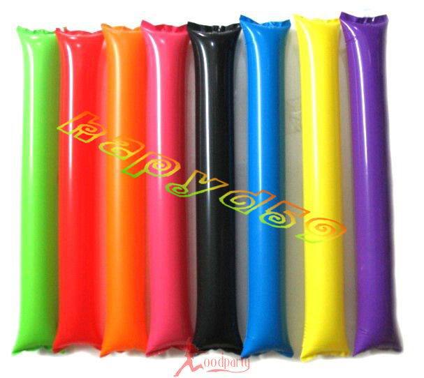 Party Games Gender Reveal - ビーチ用のインフレータブルスティック,60cm,100個,スポーツ,パーティー,コンサート用