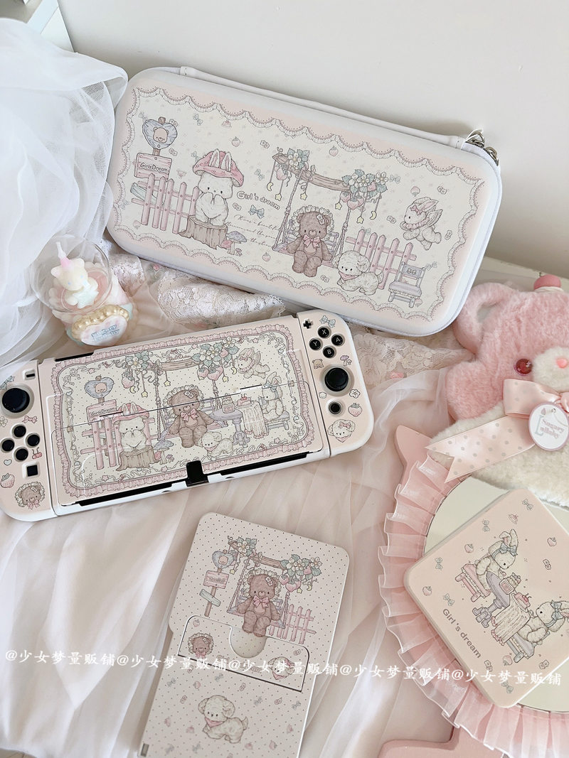 Party Games On Switch - ガールズドリーム スイッチ保護ケース 分割型 Switch OLED NS用