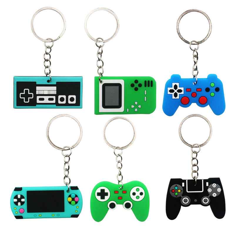 Party Games On Switch - 6/12 個 PVC キーホルダーゲームパッドゲームコンソールのテーマテーマバックパックペンダント誕生日パーティーの好意学校賞キッズギフトバッグフィラー