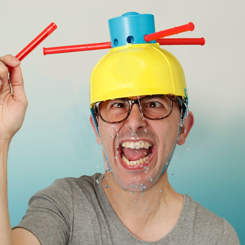 Party Games No Props - ウェットヘッドゲーム ウェットウォーターチャレンジ ハットトリック パーティー小道具帽子 友達とのパーティーゲーム 親子インタラクション
