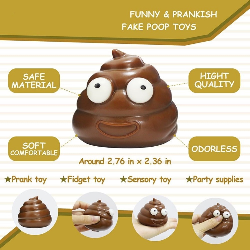 かわいいうんち型ストレス解消おもちゃ、感覚玩具、面白いうんち - Party Games Adults Funny のレビューと価格