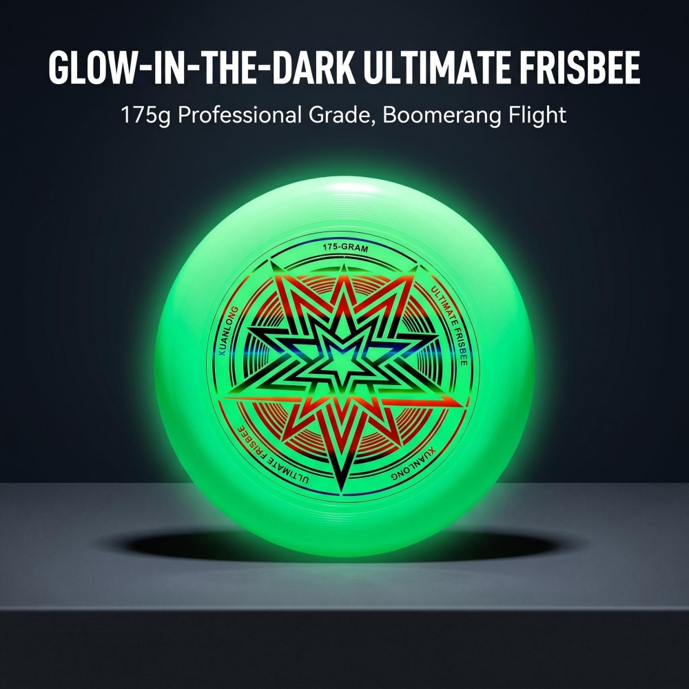 暗闇で光るフリスビー 175g プロフェッショナルエクストリ - Frisbee Freestyle Disc のレビューと価格