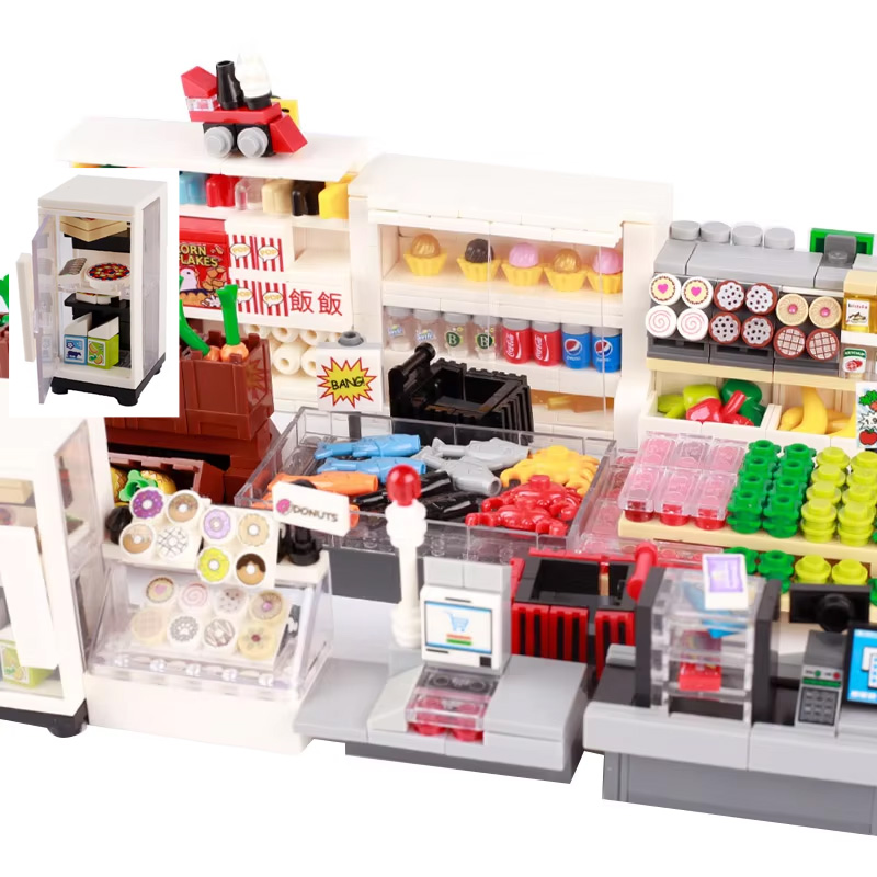MOC シティフードビルディングブロック野菜果物バナナピザチ - Lego Set City のレビューと価格