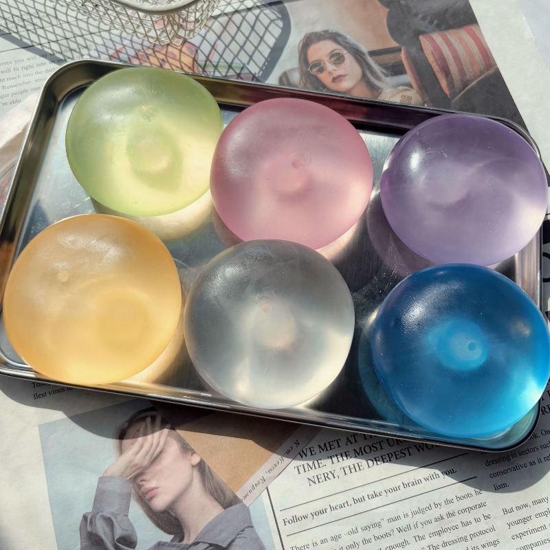 柔らかい粘土状もちもちフィジェットトイ 透明ココナッツオイル - Party Games Adults Funny のレビューと価格