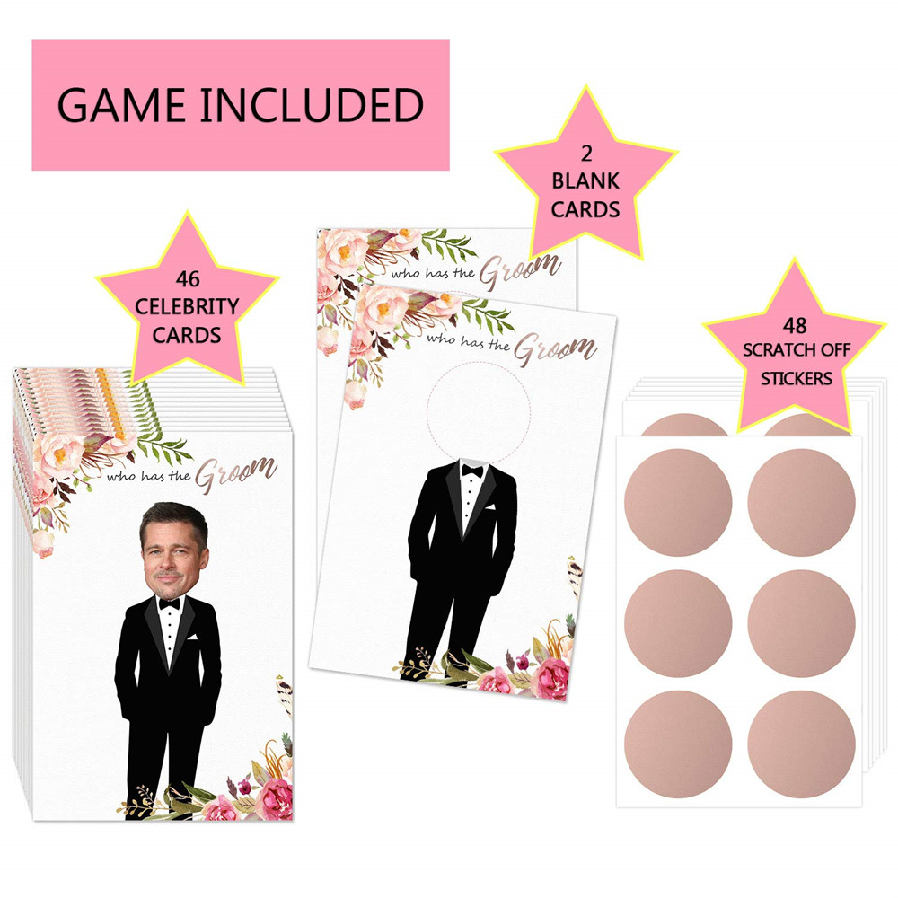 ブライダルシャワーゲーム - 新郎が持っているスクラッチカー - Party Games Bridal Shower のレビューと価格