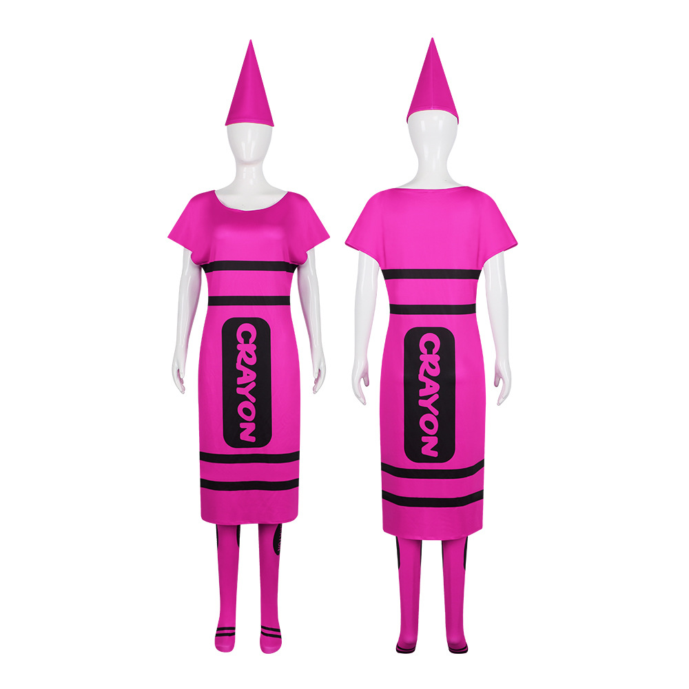 ハロウィン女性クレヨンコスプレ衣装フルセット半袖ドレスコーン - Party Games Adults Funny のレビューと価格
