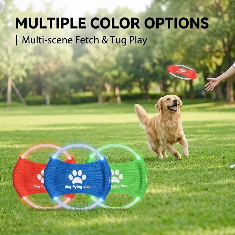 LED光る犬用フライングディスク USB充電式 防水 ソフト - Frisbee Freestyle Disc のレビューと価格