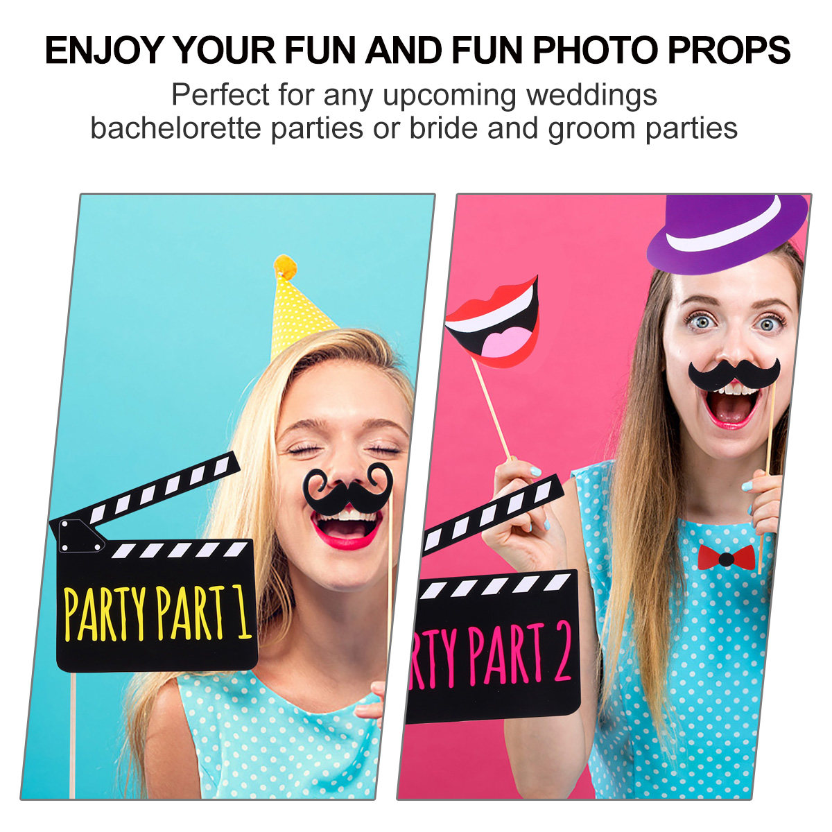 22個入りクリエイティブウェディングフォトプロップセット ハ - Party Games Bridal Shower のレビューと価格