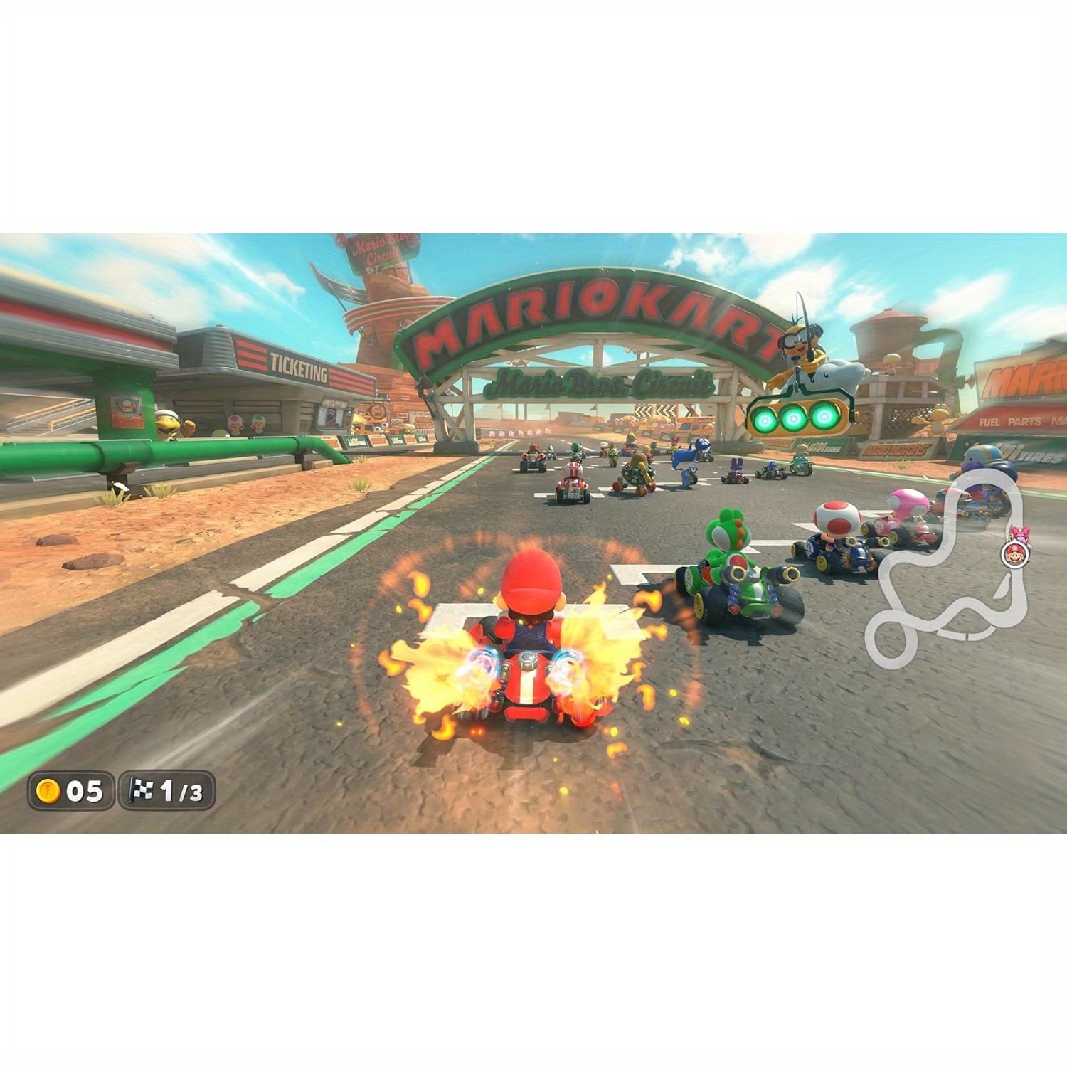 マリオカートワールド フィジカルビデオゲームカード (ニンテ - Party Games Nintendo Switch のレビューと価格