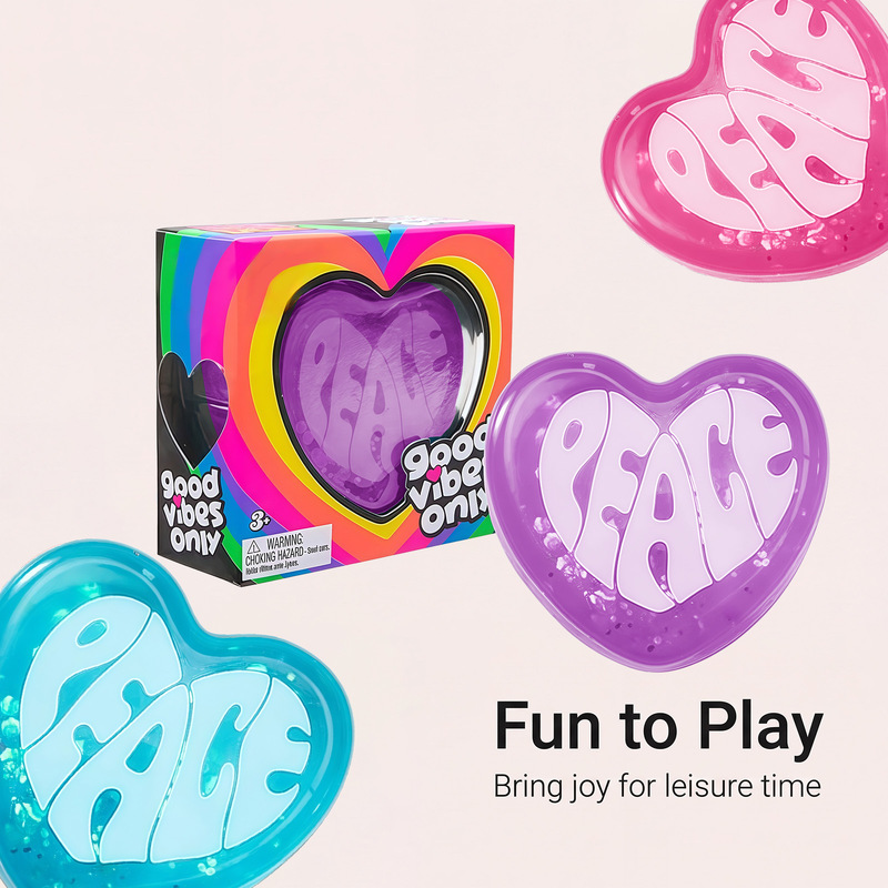 在庫あり PEACE ハート型スクイーズ玩具 ソフトスローラ - Party Games Adults Funny のレビューと価格