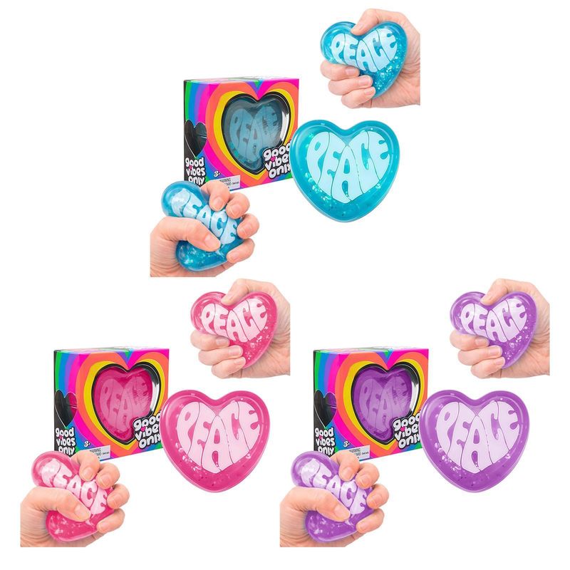 在庫あり PEACE ハート型スクイーズ玩具 ソフトスローラ - Party Games Adults Funny のレビューと価格